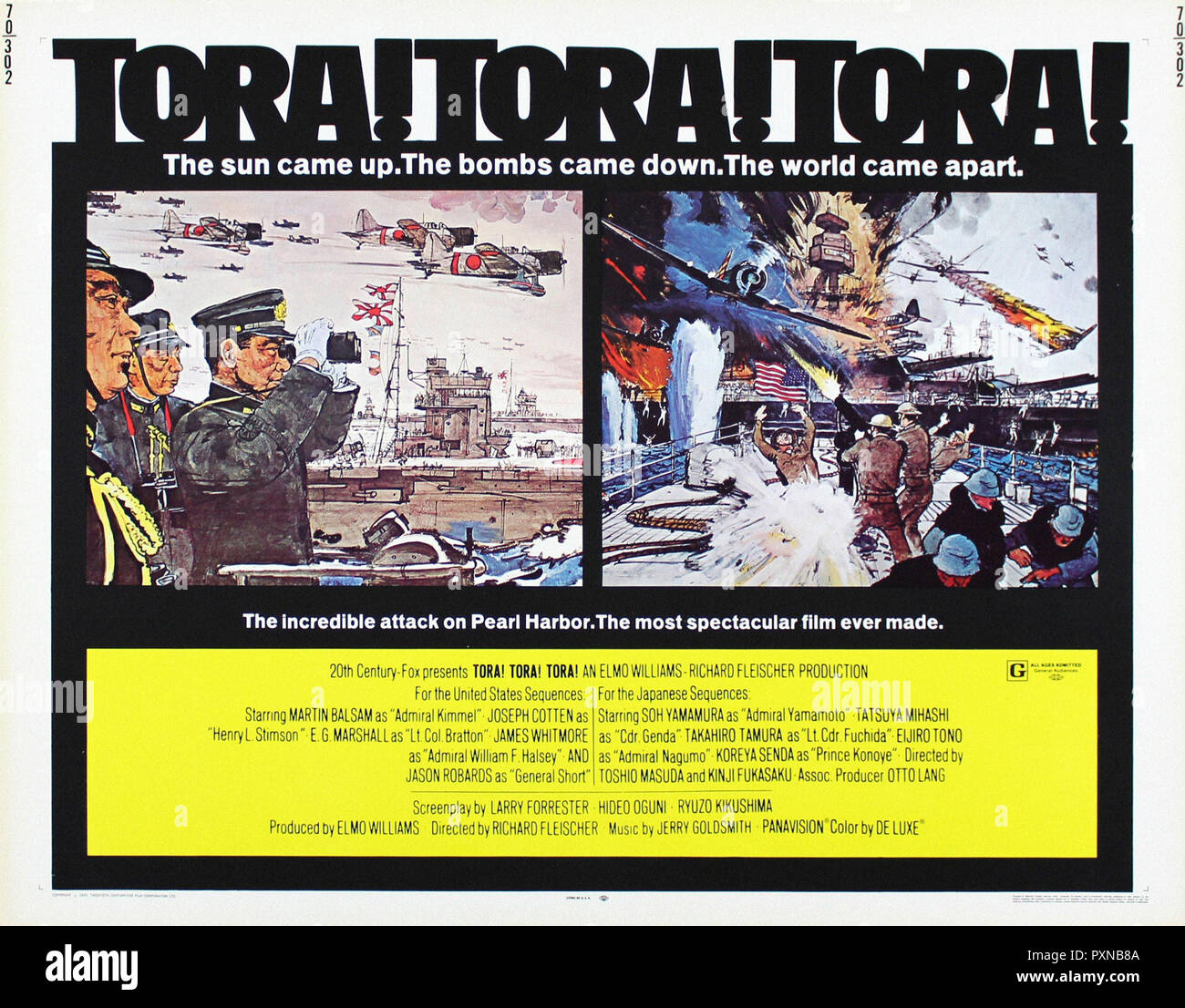 Tora! Tora! Tora! - Original movie poster Stock Photo - Alamy