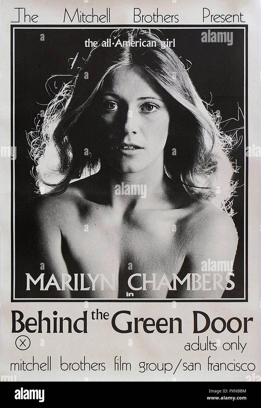 Behind The Green Door - Original movie poster Stock Photo