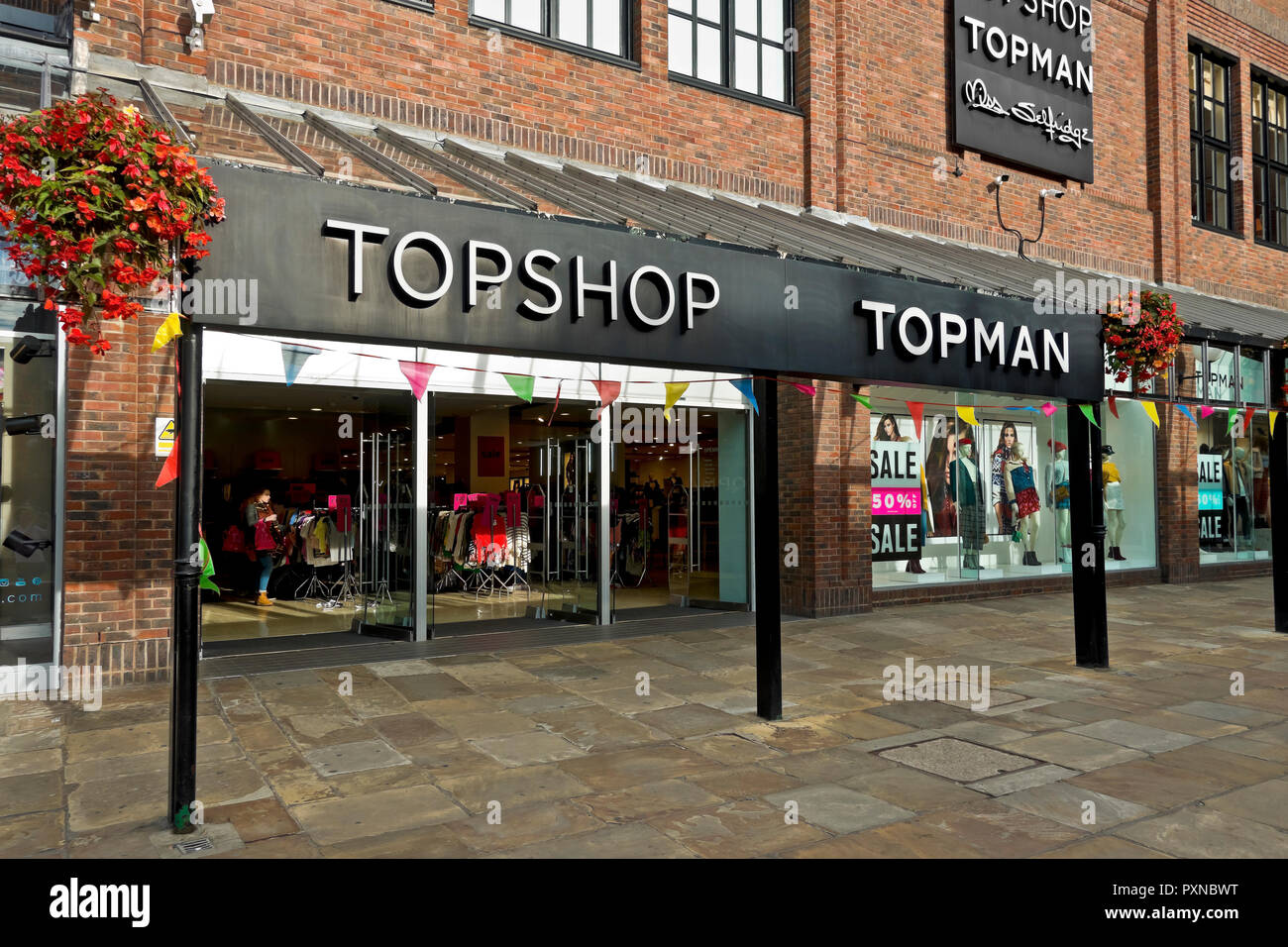 Topshop and Topman clothes fashion retail retailer clothing and accessories  shop store Coppergate Shopping Centre York North Yorkshire England UK Stock  Photo - Alamy