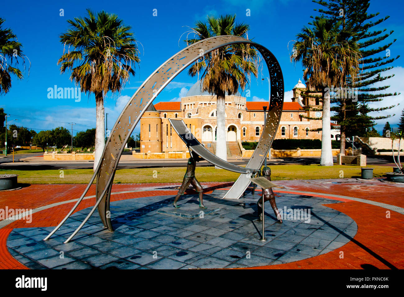 Sundial Statue Geraldton Australia Stock Photo Alamy