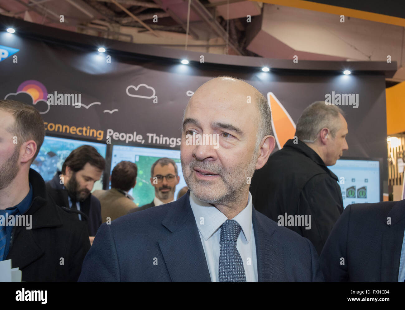 Visit of Julien Denormandie and meeting with Pierre Moscovici then with Delphine Gény-Stephann at the International Salon de Agriculture Stock Photo