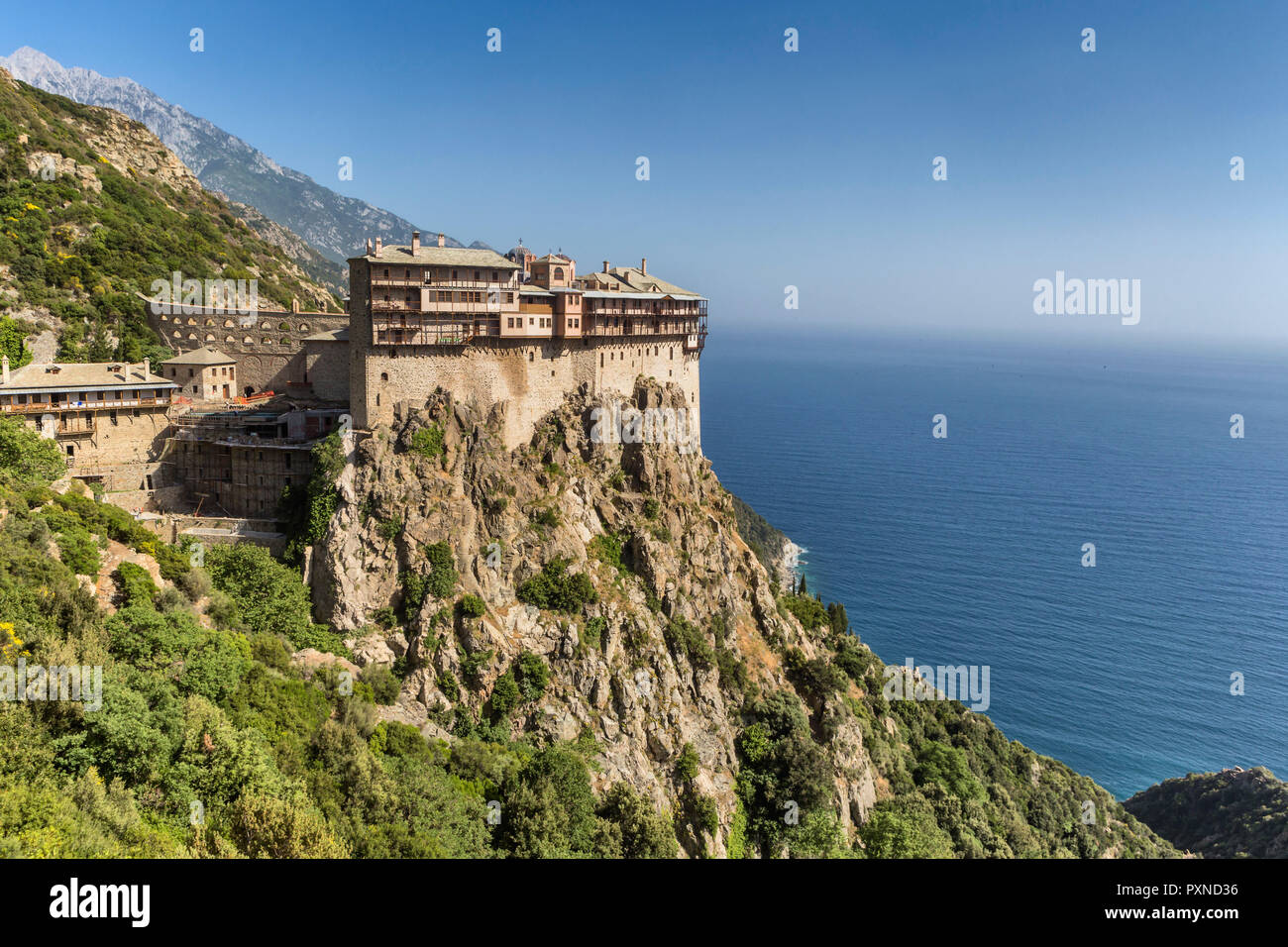 Simonopetra monastery, Simonos Petra, Mount Athos, Athos peninsula ...