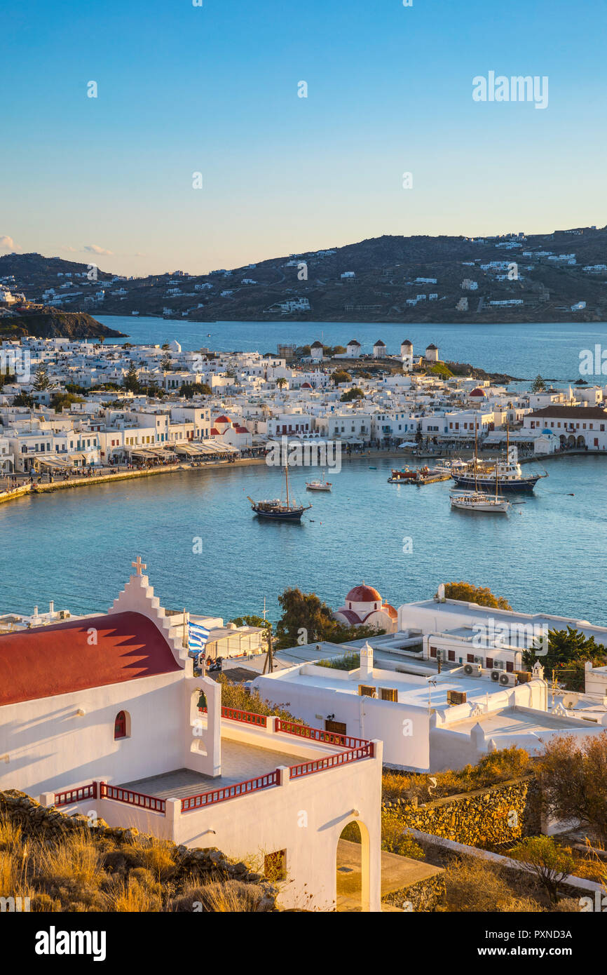Chora (Mykonos Town), Mykonos, Cyclades Islands, Greece Stock Photo
