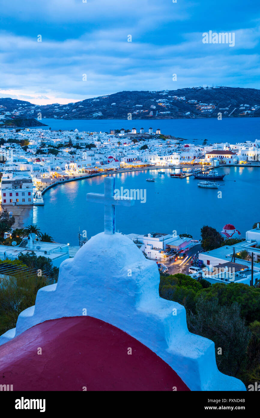 Chora (Mykonos Town), Mykonos, Cyclades Islands, Greece Stock Photo - Alamy