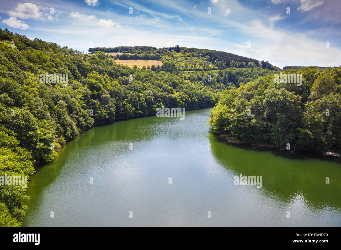 Luxembourg, Upper Sure nature park, Lultzhausen, Sure river Stock Photo