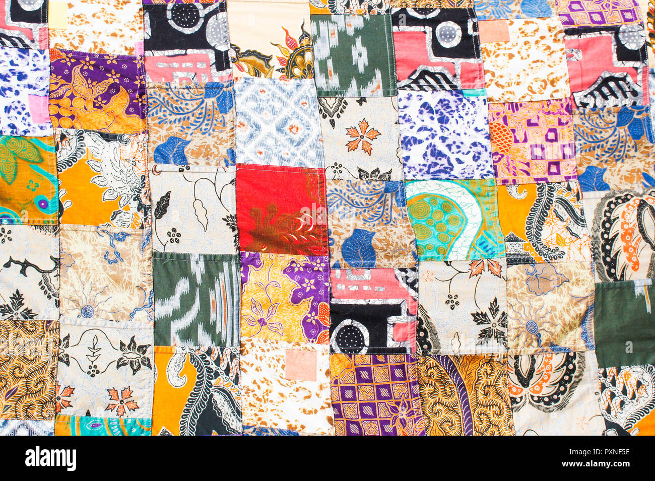 Part patchwork quilt background hi-res stock photography and images - Alamy