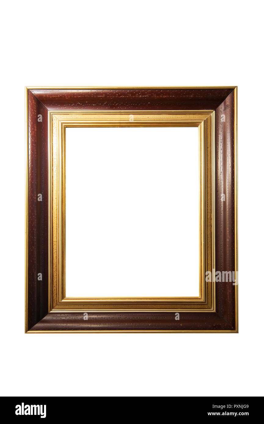 Wooden painted picture frame Stock Photo Alamy