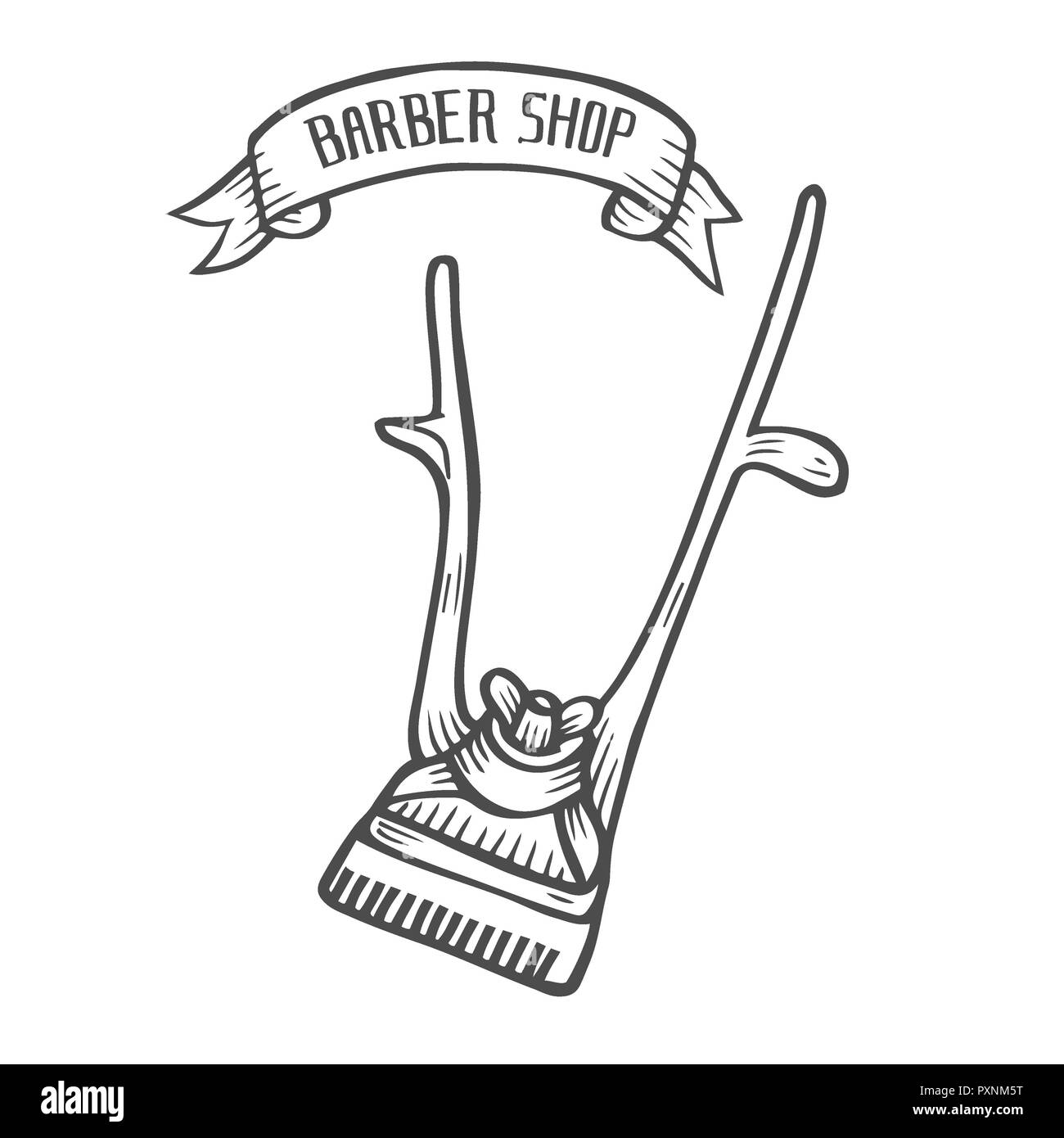 hair clippers drawing