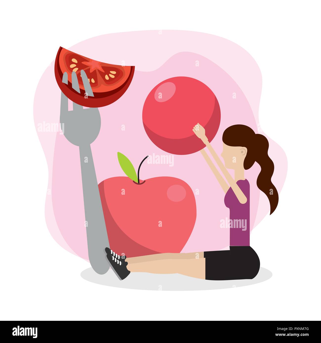 health fitness cartoon Stock Vector Image & Art - Alamy