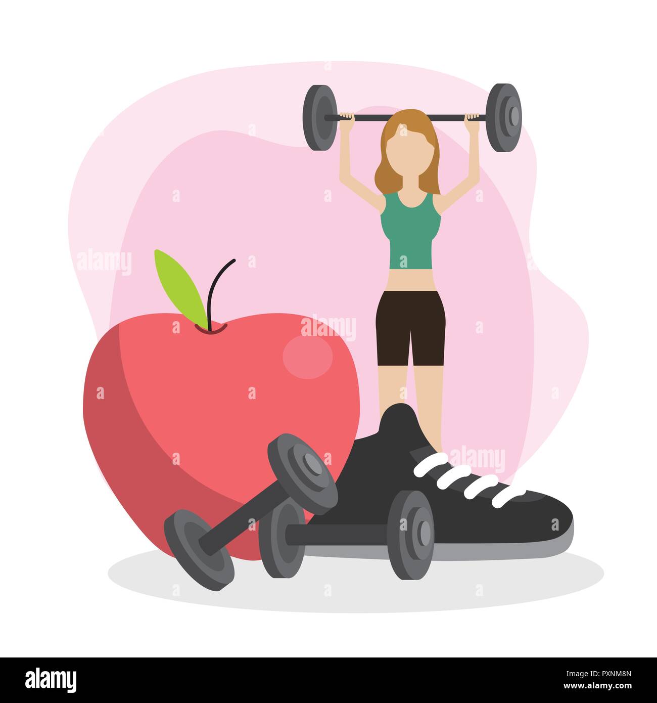 health fitness cartoon Stock Vector Image & Art - Alamy