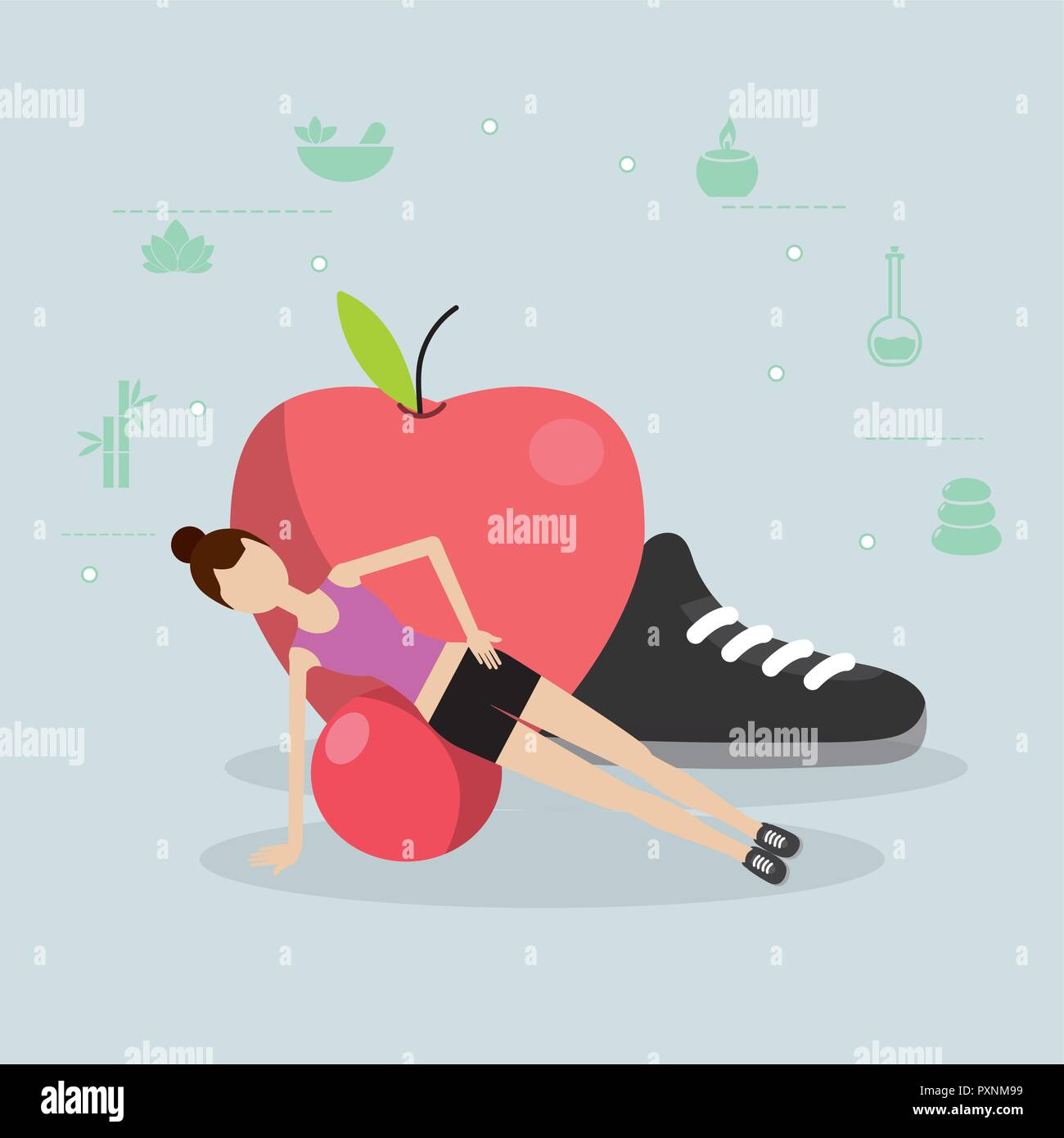 health fitness cartoon Stock Vector Image & Art - Alamy