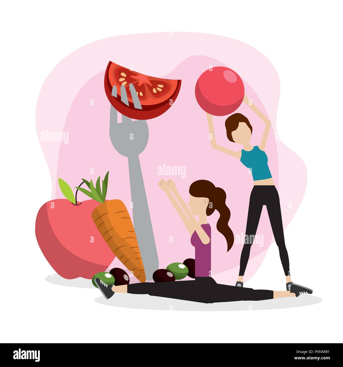 health fitness cartoon Stock Vector Image & Art - Alamy