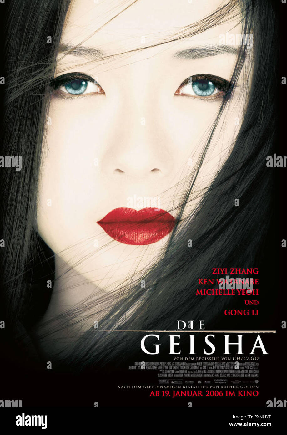 Die Geisha aka. Memoirs of a Geisha, USA 2005 Regie: Rob Marshall, Filmplakat Stock Photo