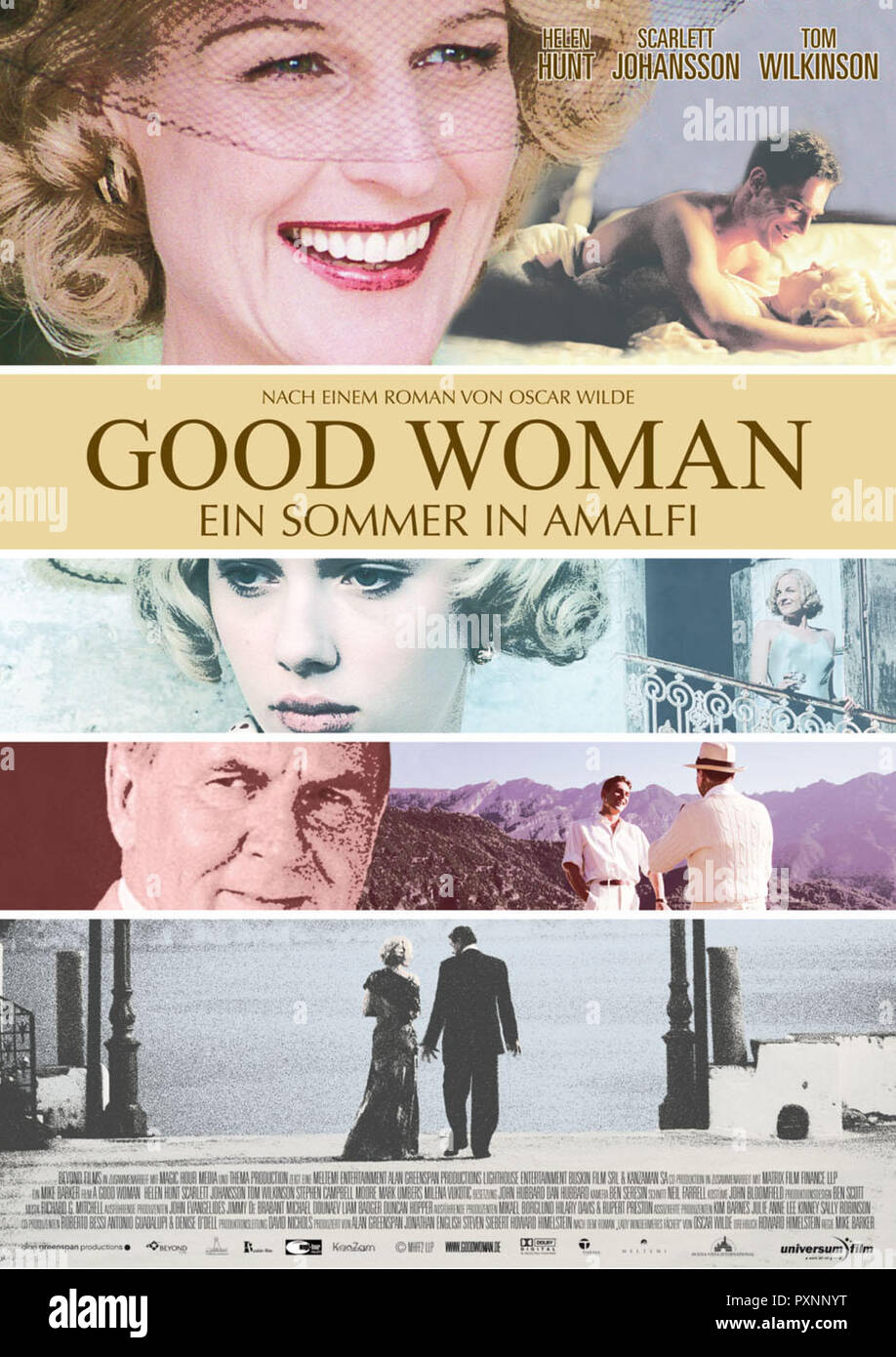 Filmplakat - Good Woman - Ein Sommer in Amalfi aka. A Good Woman, 2004 Regie: Mike Barker Darsteller: Helen Hunt, Scarlett Johansson, Tom Wilkinson Stock Photo