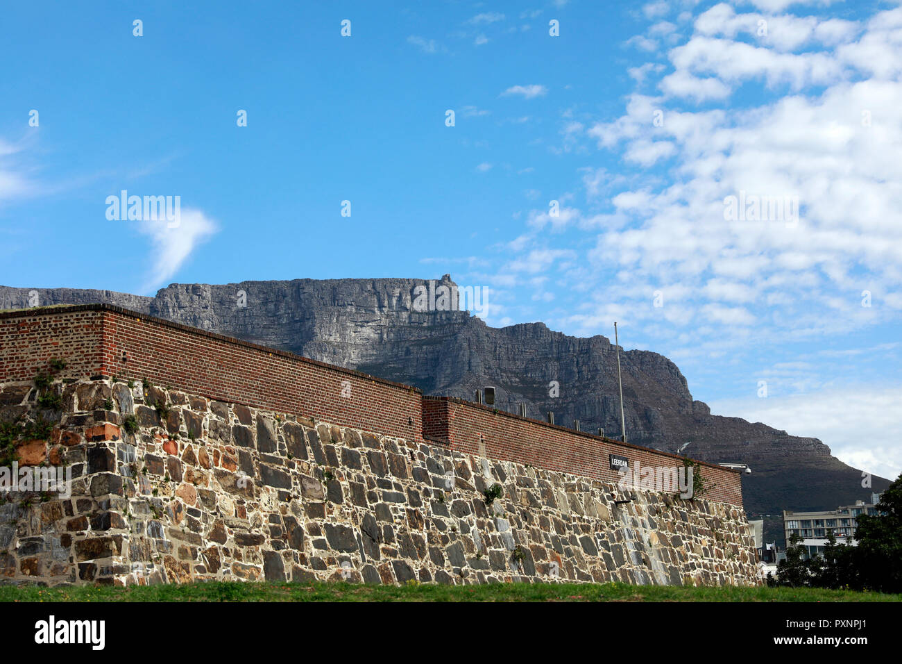 The Castle of Good Hope known locally as the Castle or Cape Town Castle is a popular tourist attraction for people visiting the Mother City. Stock Photo