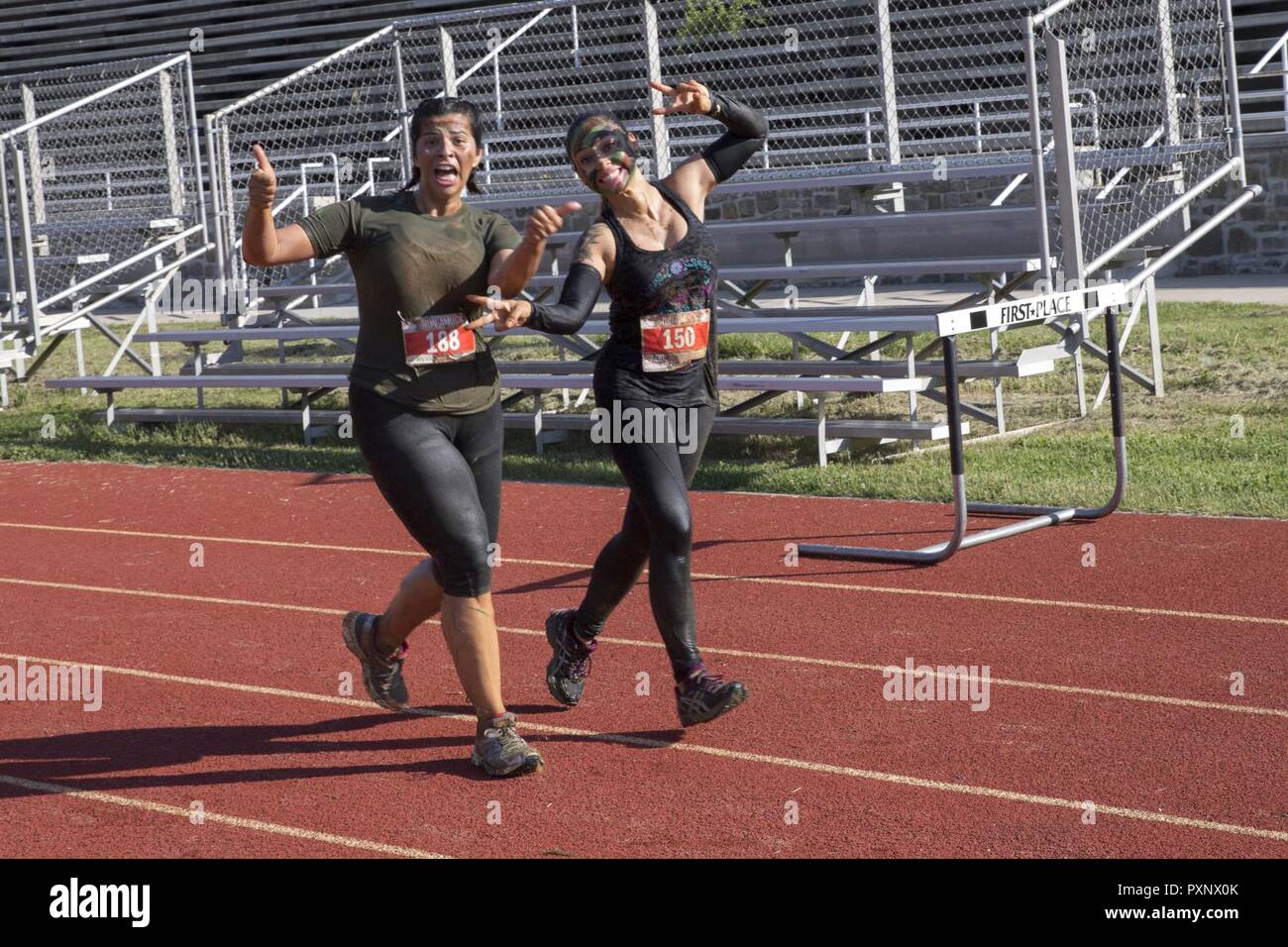 Participants run during the annual Marine Corps Marathon (MCM) Run Amuck at Marine Corps Base