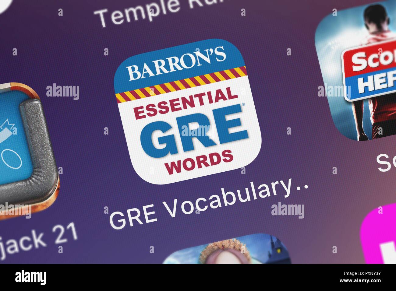 Gre vocabulary flashcards prep hires stock photography and images Alamy