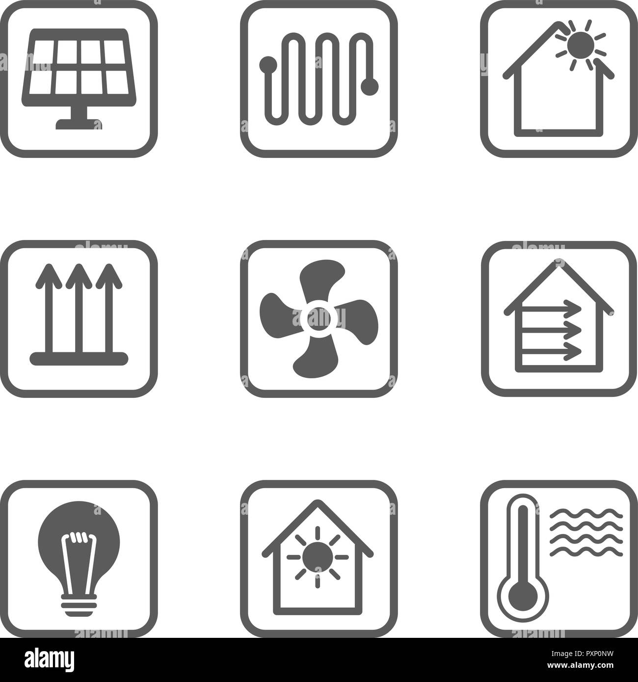 Smart house concept icons control hi-res stock photography and images ...