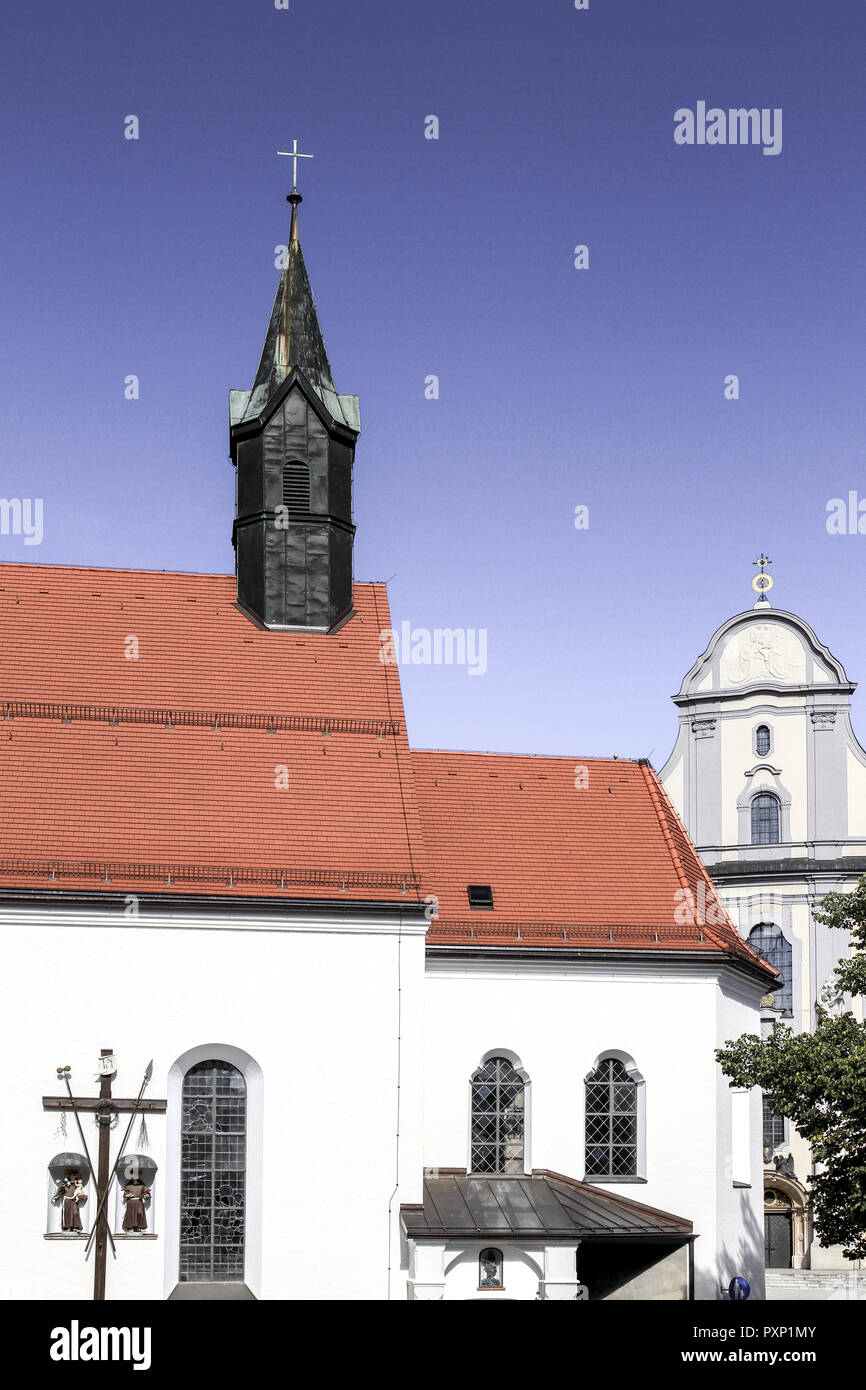 Deutschland, Bayern, Oberbayern, Altoetting, Bruder-Konrad-Kirche Stock Photo
