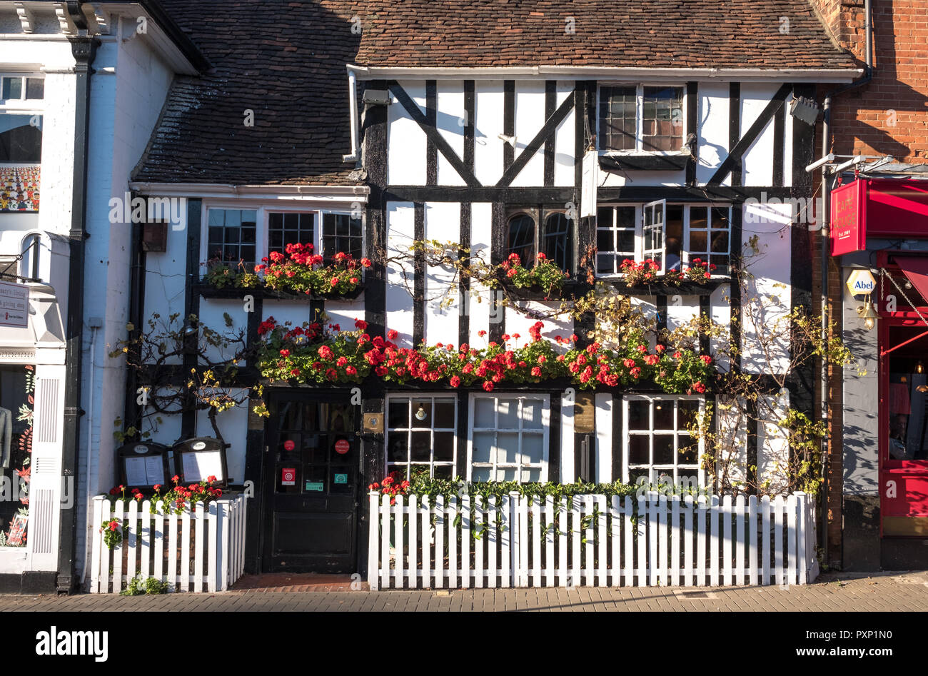 Friends Restaurant in Pinner High Street, Middlesex UK. Restaurant is