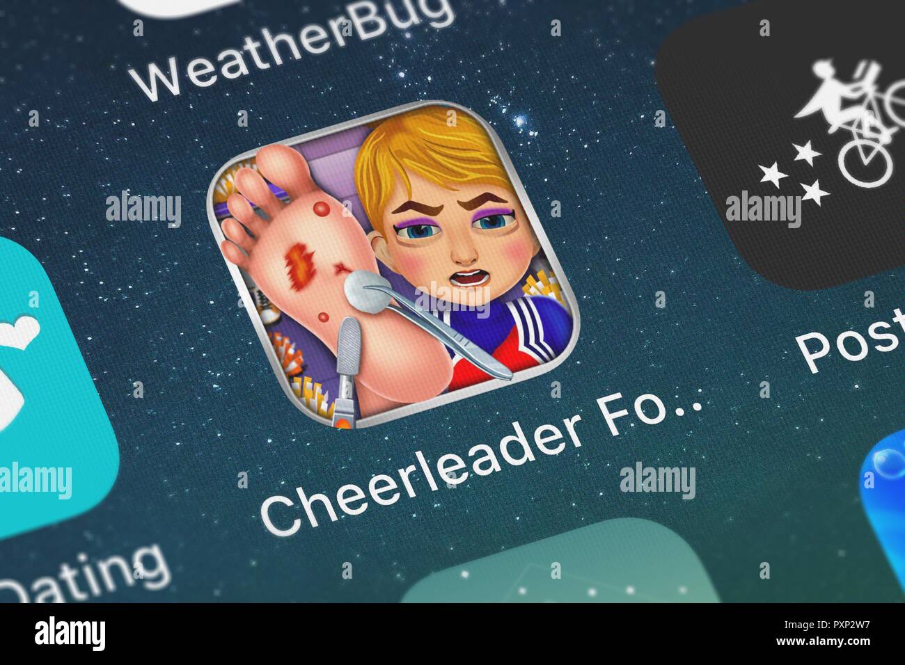 London, United Kingdom October 23, 2018 Icon of the mobile app