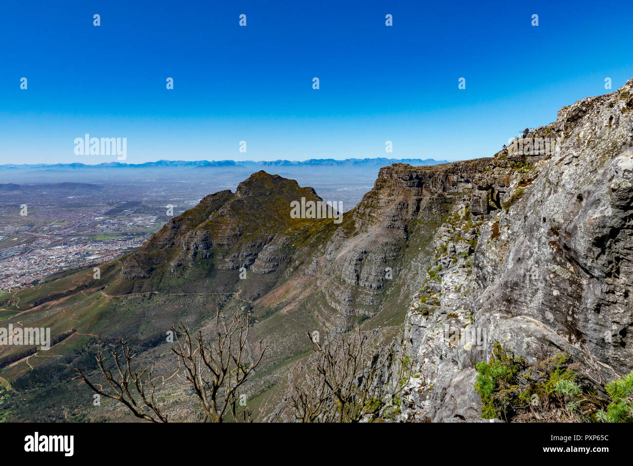 Devils Peak, Table Mountain, Cape Town, South Africa Stock Photo