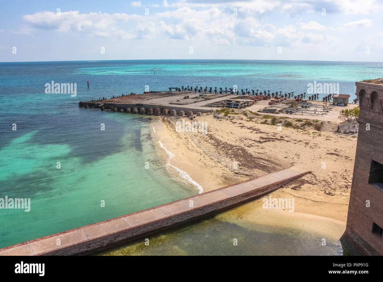 North Coaling Dock Ruins of Fort Jefferson in Dry Tortugas National