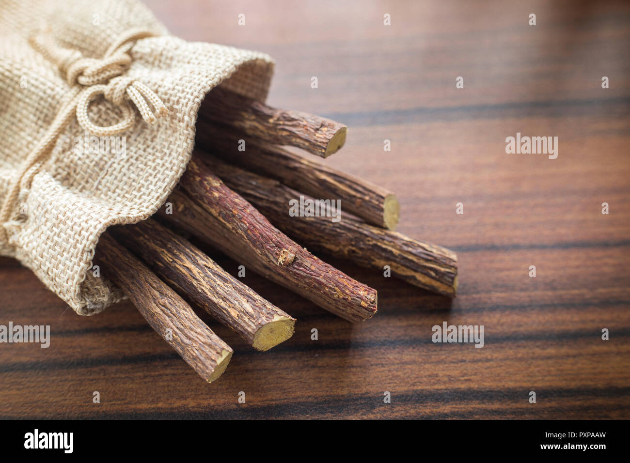 licorice root on the table Glycyrrhiza glabra Stock Photo Alamy