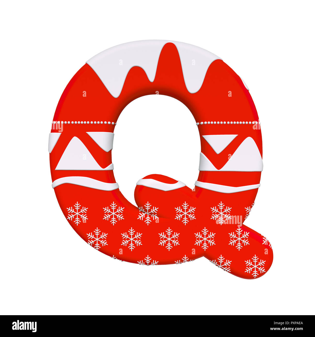 https://c8.alamy.com/comp/PXPAEA/christmas-letter-q-upper-case-3d-santa-xmas-font-isolated-on-white-background-this-alphabet-is-perfect-for-creative-illustrations-related-but-not-l-PXPAEA.jpg