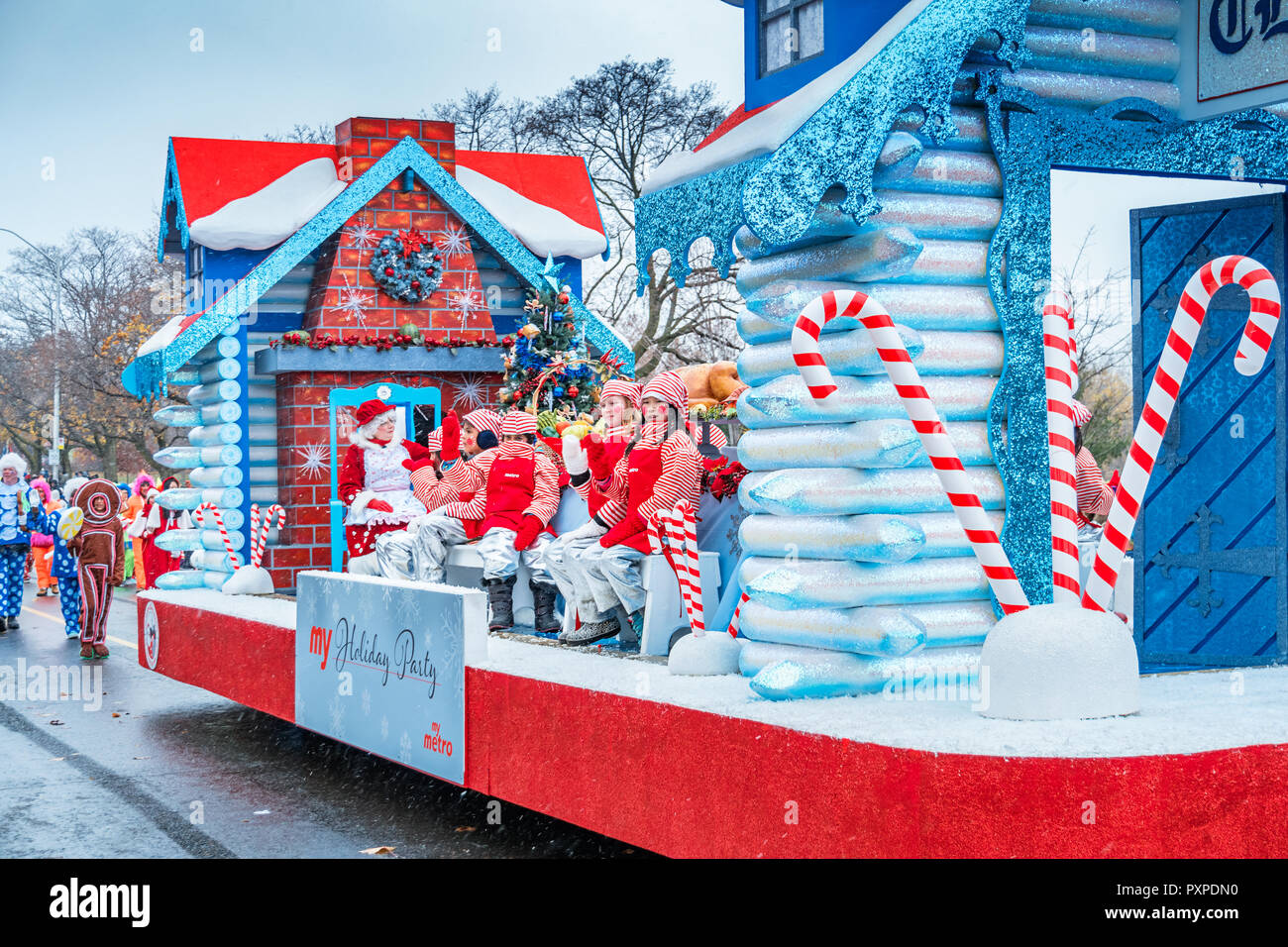Santa Claus Parade in Toronto Ontario Canada Stock Photo