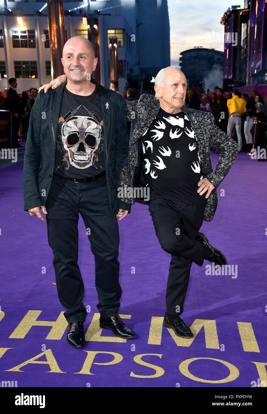 Jose Bergera and Wayne Sleep attending the Bohemian Rhapsody World ...