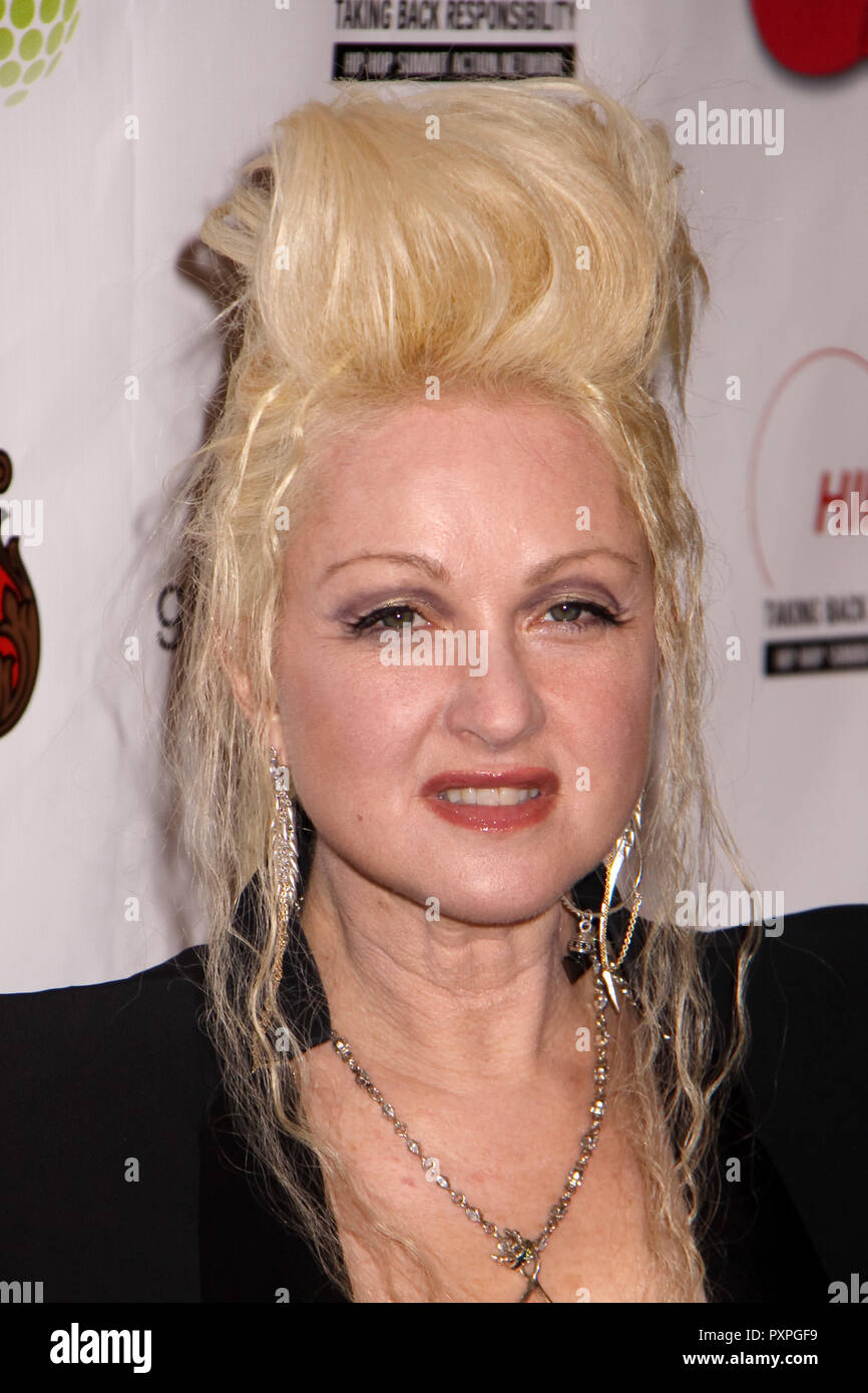 Cyndi Lauper  02/08/09 'Russell Simmon's 'Celebration to Grammy Award Nominees''  @ Private Residence, Beverly Hills Photo by Megumi Torii/HNW / PictureLux  (February 8, 2008)   File Reference # 33687 196HNWPLX Stock Photo