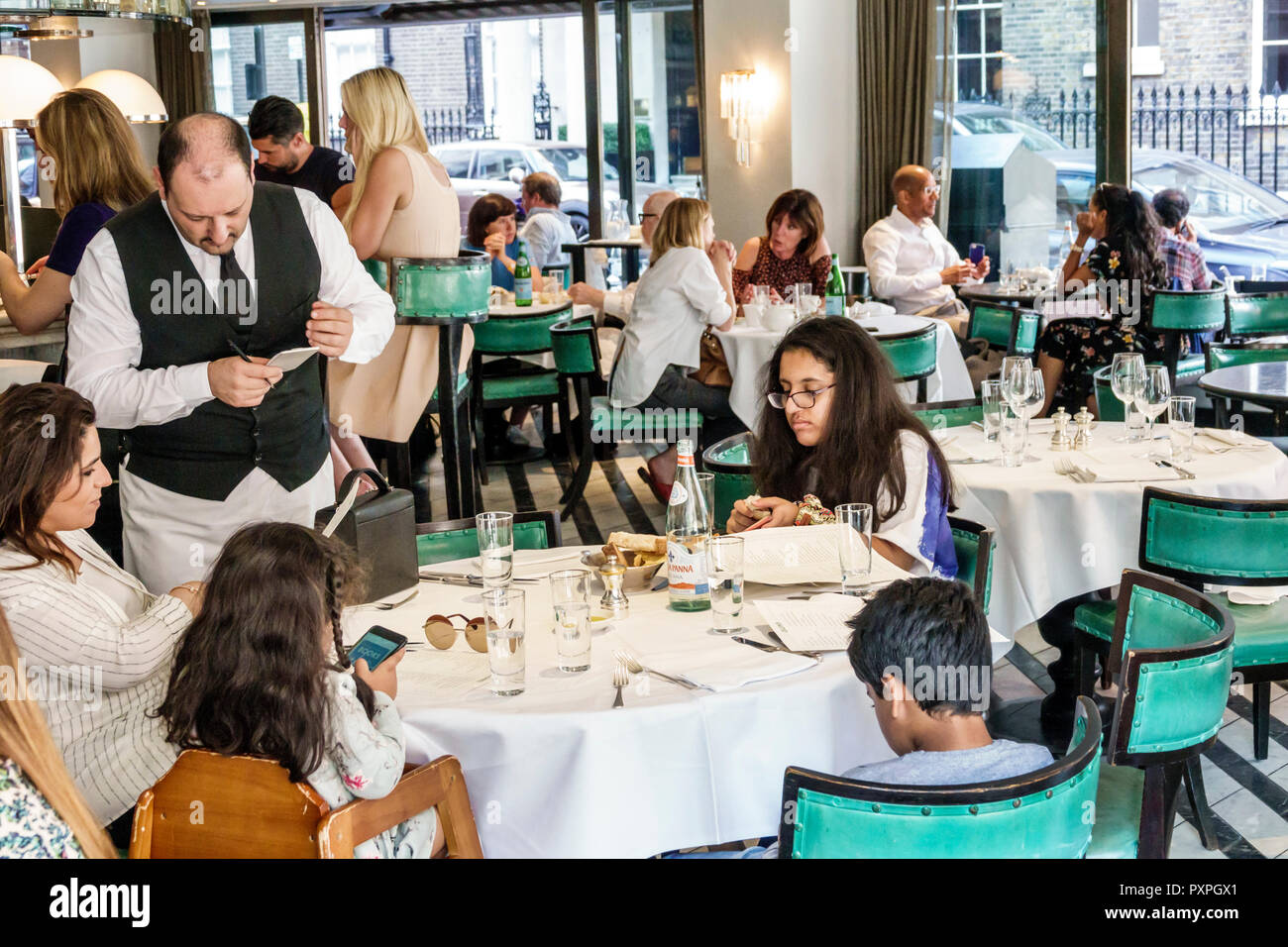 United Kingdom Great Britain England London Mayfair Cecconi S Restaurant Restaurants Food Dine Dining Eating Out Casual Cafe Cafes Bistro Bistros Stock Photo Alamy