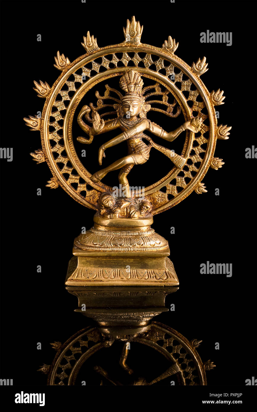 Statue of Shiva Nataraja - Lord of Dance Stock Photo