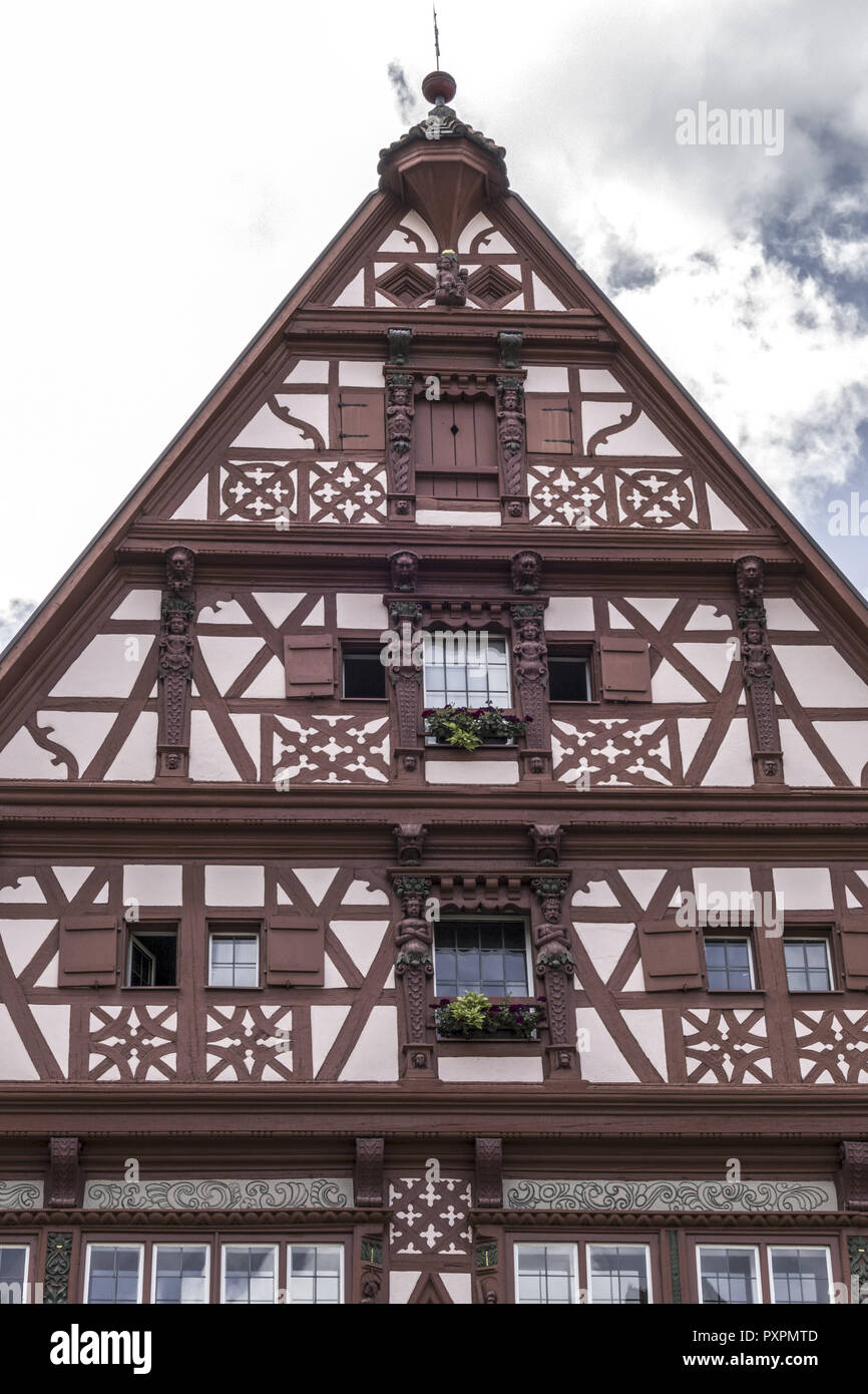 Half Timbered House Hotel Deutsches Haus Dinkelsbuhl Romantic