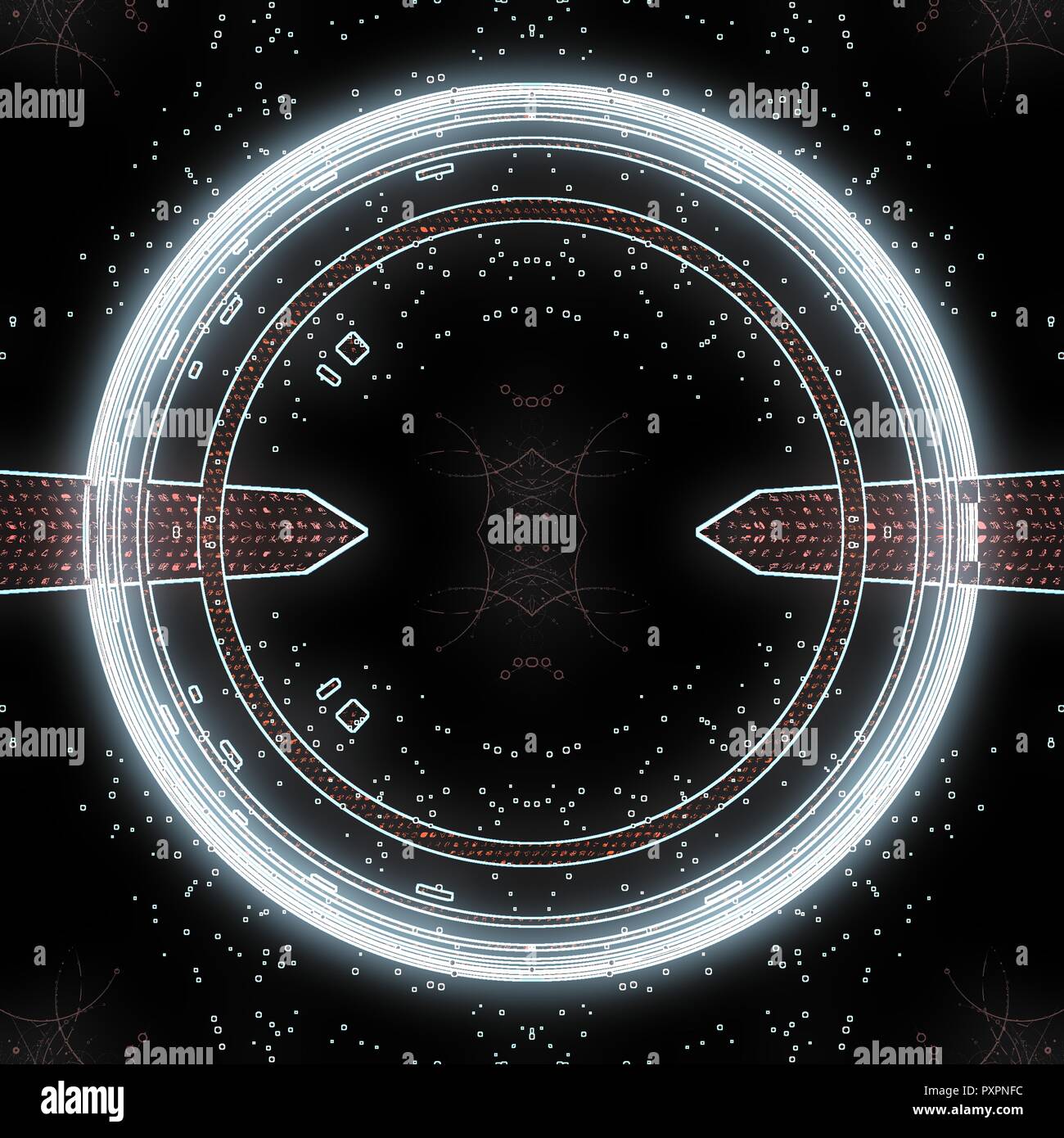 A colorful and vivid image with abstract Sacred Geometry. A psychedelic ...