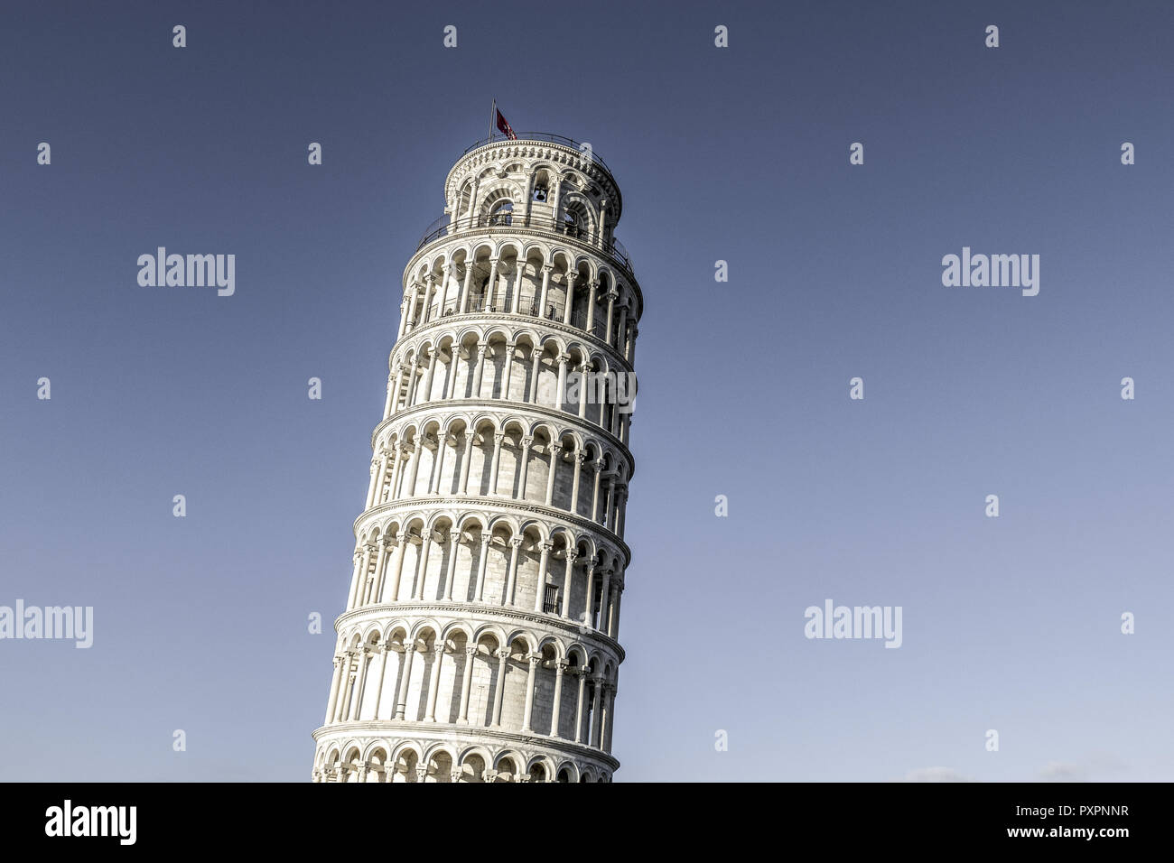 Campanile, Leaning Tower of Pisa, Pizza del Miracoli, Pisa, Province of Pisa, Tuscany, Italy, Europe Stock Photo