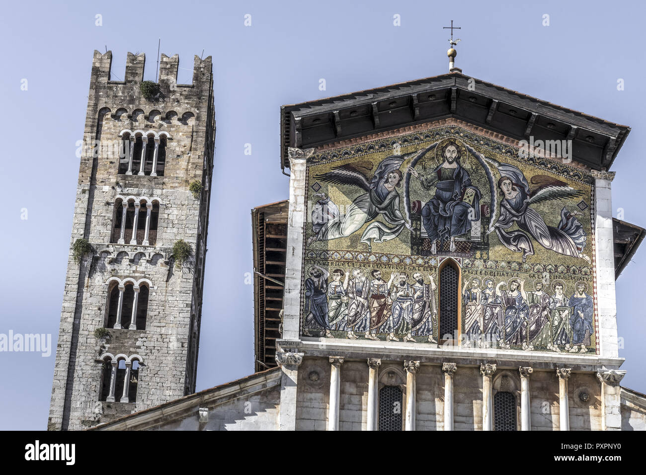 Basilica di San Frediano, Lucca, Toscana, Italy, Europe Stock Photo
