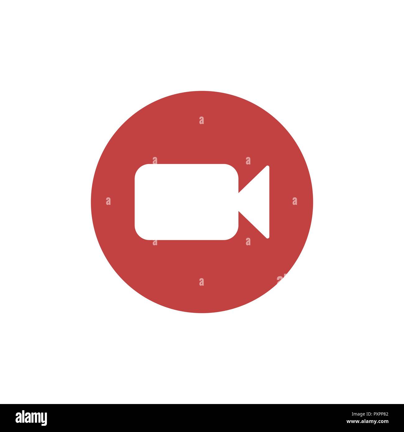 Video camera icon. Flat design Vector Stock Vector