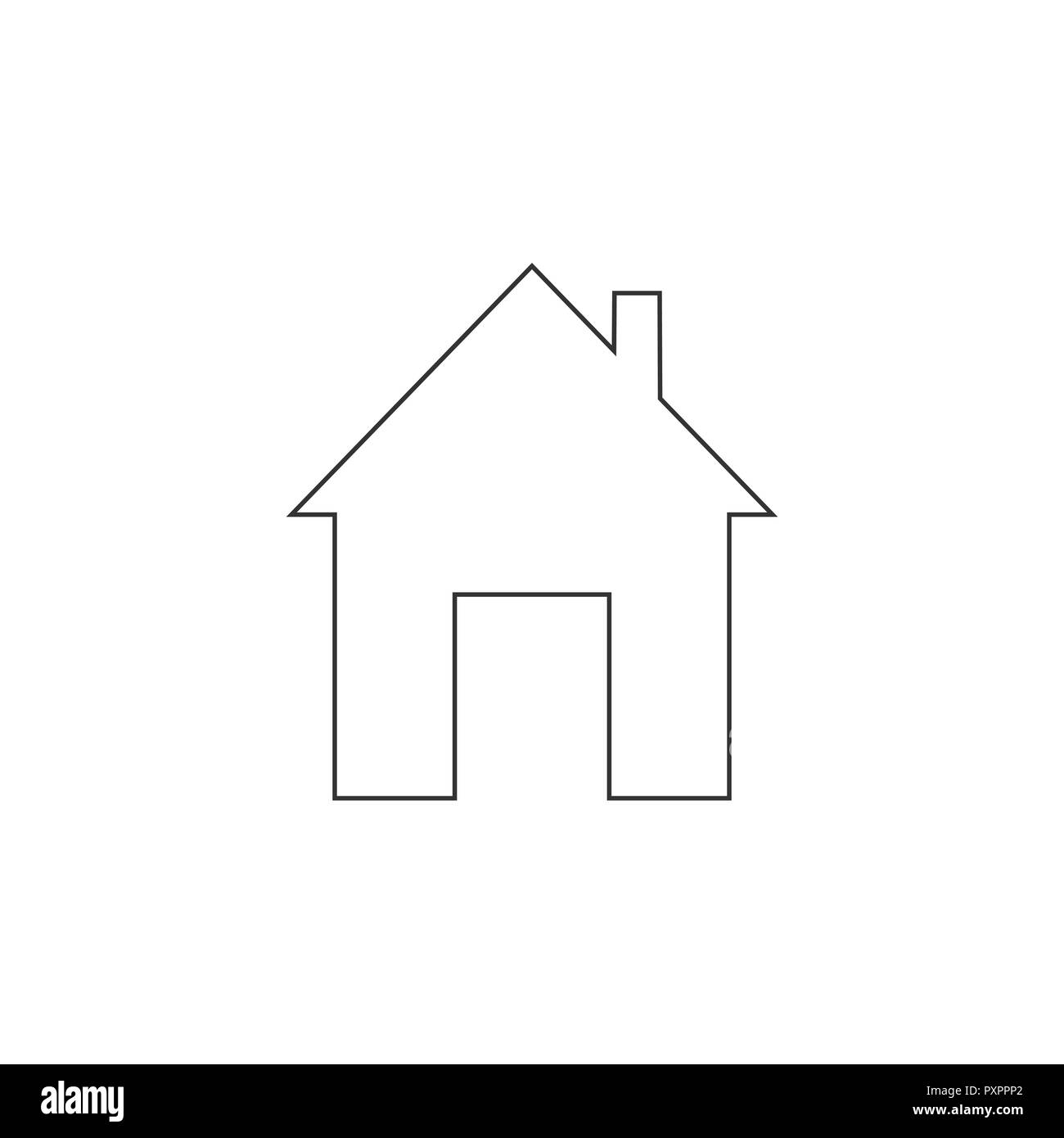 Home icon. Vector illustration Flat design Stock Vector Image & Art - Alamy