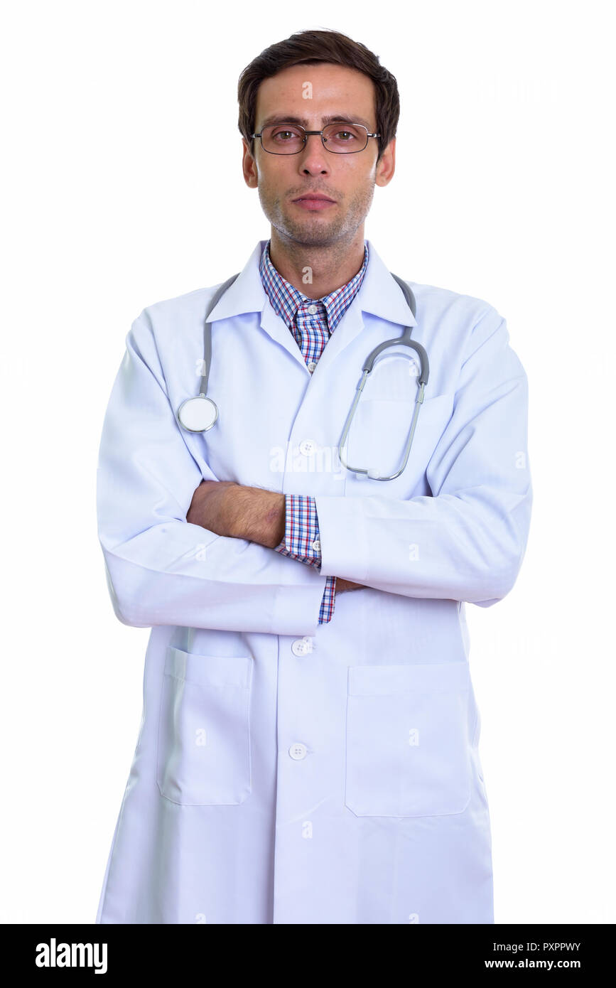 Handsome doctor wearing medical hi-res stock photography and images - Alamy