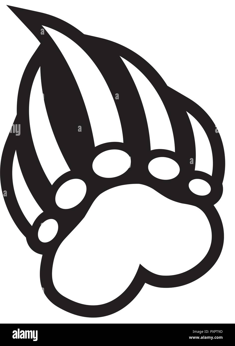 Bear claw vector illustration Stock Vector Image & Art Alamy