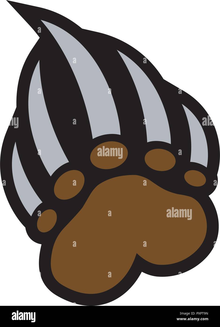 Bear claw vector illustration Stock Vector Image & Art Alamy