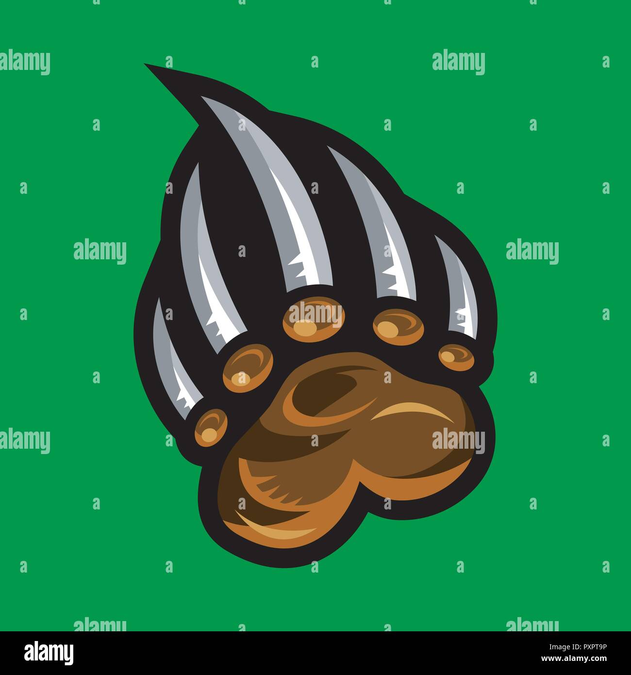 Bear claw vector illustration Stock Vector Image & Art Alamy