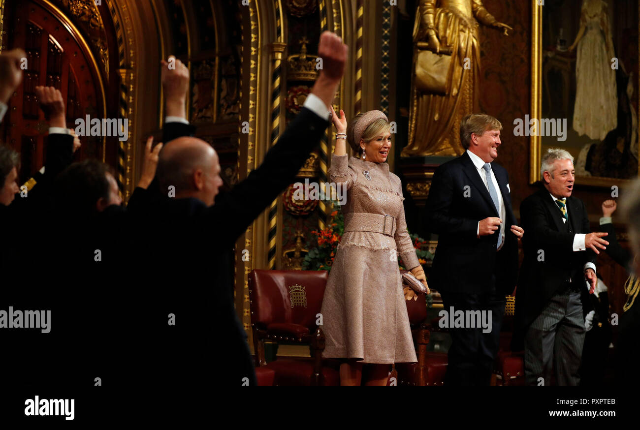 King Willem-Alexander and Queen Maxima of the Netherlands at the Palace ...