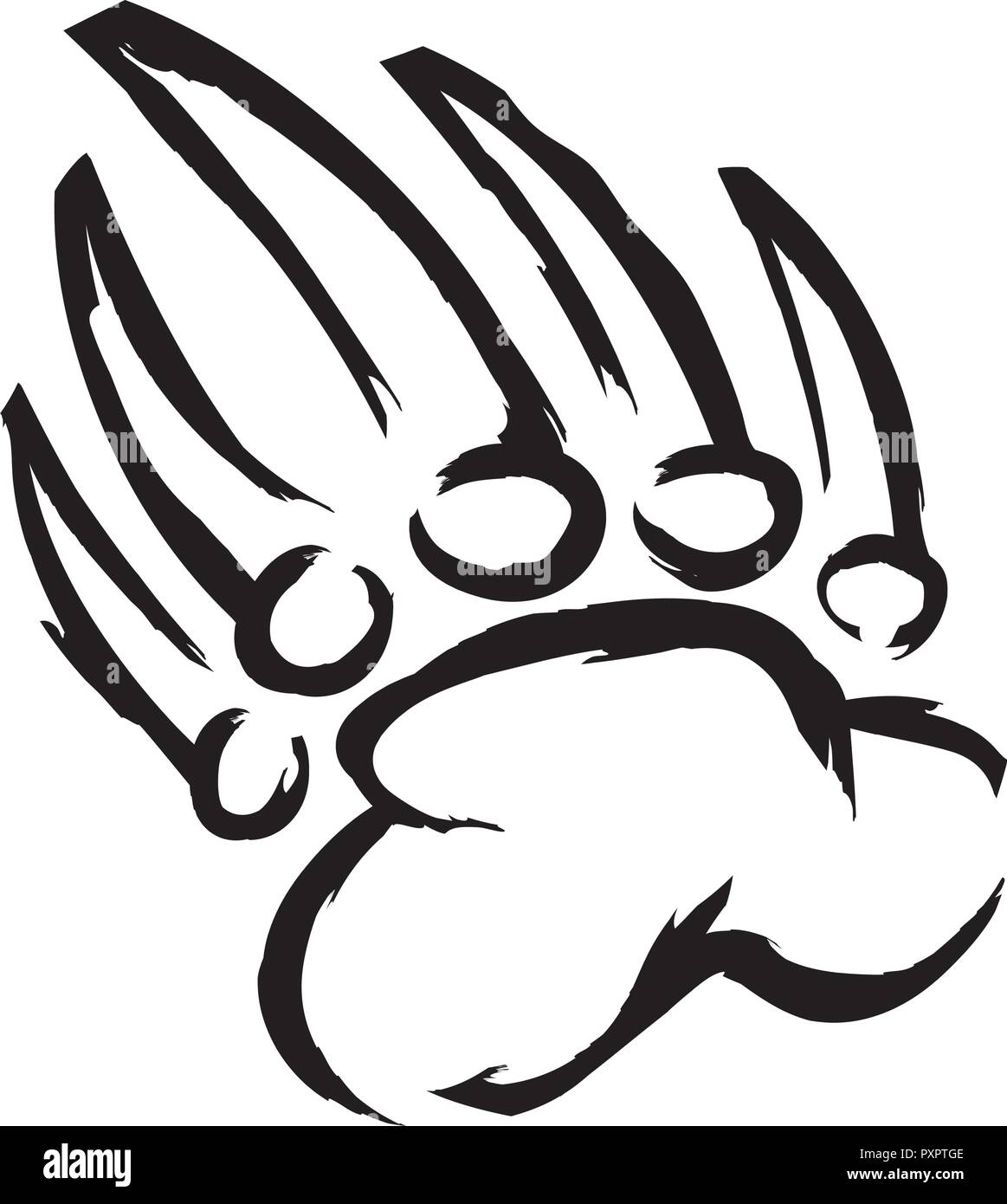 Bear claw vector illustration Stock Vector Image & Art Alamy