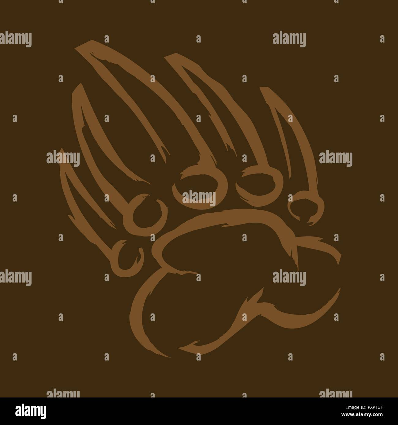 Bear claw vector illustration Stock Vector Image & Art Alamy