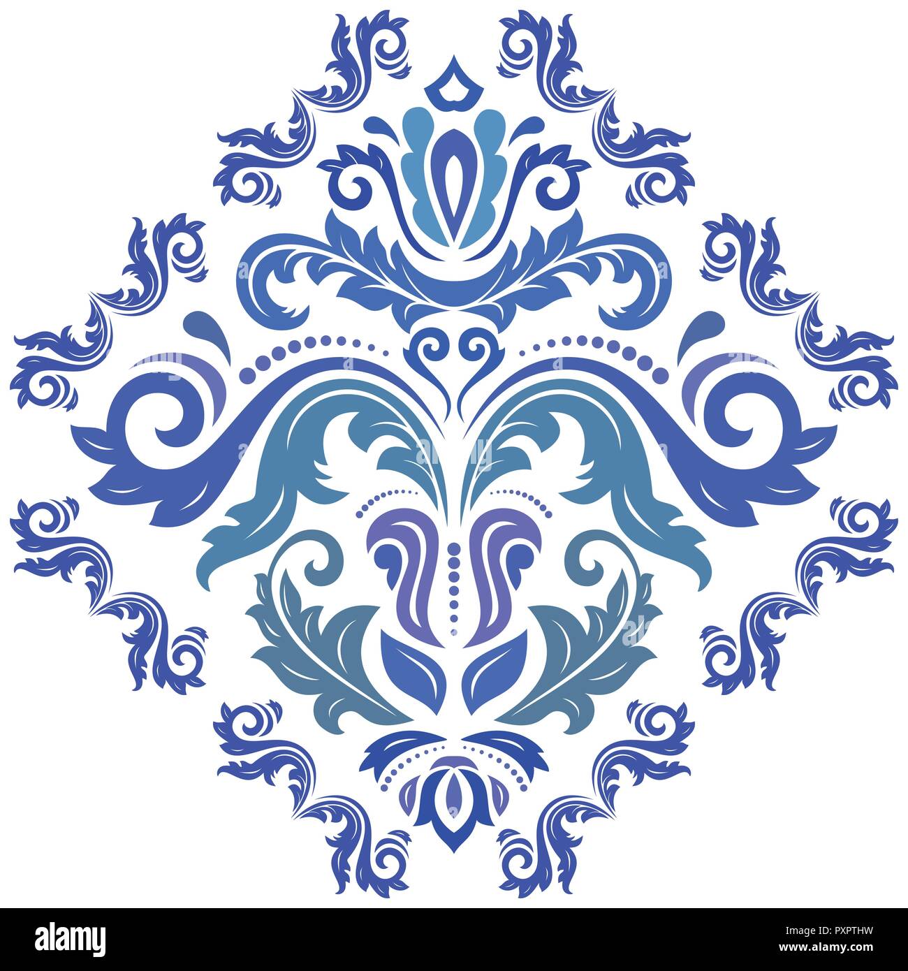 Elegant Vector Ornament in Classic Style Stock Vector