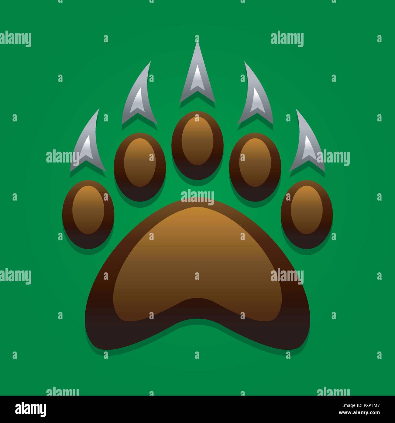 Bear claw vector illustration Stock Vector Image & Art Alamy