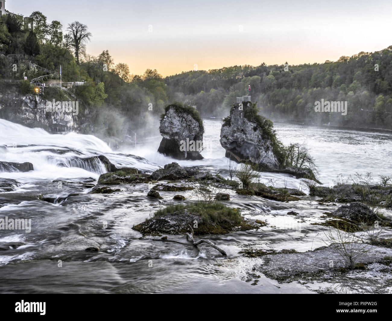 Rhine Falls at Schaffhausen, Switzerland Stock Photo - Alamy